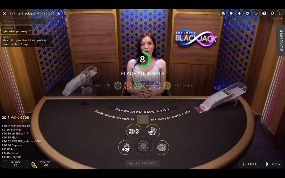 live blackjack